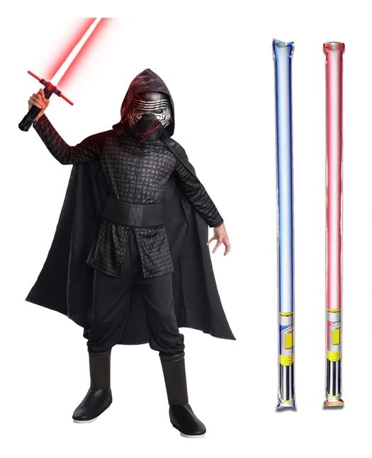 Star Wars Costume Child - The Rise Of Skywalker - Kylo Ren - WITH X2 FREE LIGHTSABERS 3 Star Wars Costume Child - The Rise Of Skywalker - Kylo Ren - WITH X2 FREE LIGHTSABERS