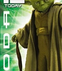 Star Wars Greeting Cards - 232 X 128mm - Clone Wars - Yoda - Age 12 - SW367