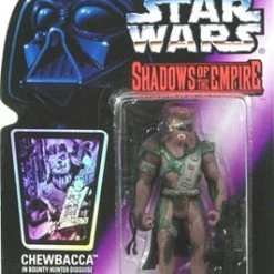 Star Wars Action Figure - Chewbacca In Bounty Hunter Disguise With Vibro Axe And Heavy Blaster Rifle - Shadows Of The Empire