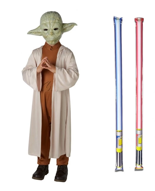 Star Wars Costume Basic Child - Yoda - WITH X2 FREE LIGHTSABERS 3 Star Wars Costume Basic Child - Yoda - WITH X2 FREE LIGHTSABERS
