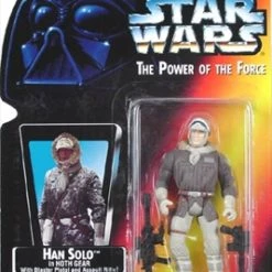 Star Wars Action Figure - Han Solo In Hoth Gear With Blaster Pistol And Assault Rifle