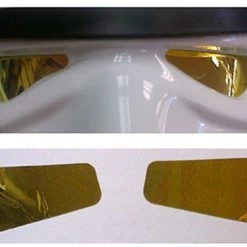 Stormtrooper Helmet Lenses - Mirror Film - Gold