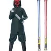 Star Wars Costume Basic Child - Darth Maul - WITH X2 FREE LIGHTSABERS -Costumes Crazy Shop 891540241